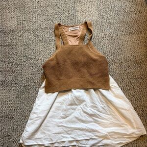 Anthropologie Tan Knit Top